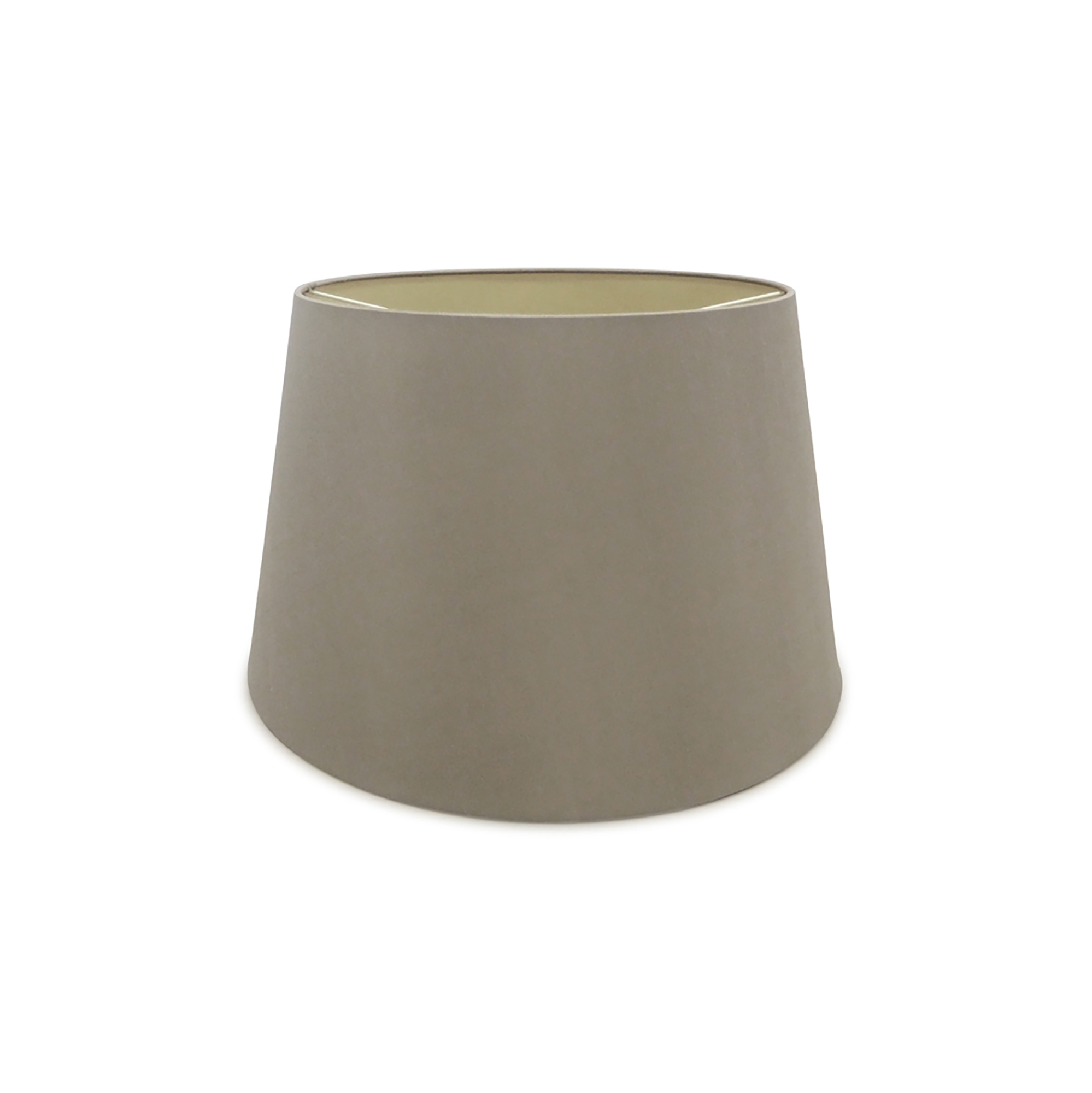 D0308  Sutton 45cm Dual Mount Fabric Shade Taupe, Halo Gold
